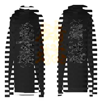 さび猫 ねこ好き おもしろ 漢字 長袖Tシャツ - Kawaiitshirt