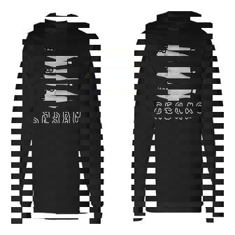 ししゃもさん 長袖Tシャツ - Kawaiitshirt