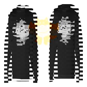 しばベロス（ケルベロス） 長袖Tシャツ - Kawaiitshirt