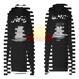 しらんぷりんおやじ ギャグ 恐怖 ギャグ プリン ジョーク ダガレ 好き おもしろ ネット 長袖Tシャツ - Kawaiitshirt