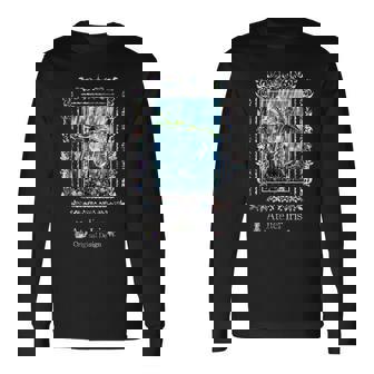 じっと雨宿り 猫 雨 長袖Tシャツ - Kawaiitshirt