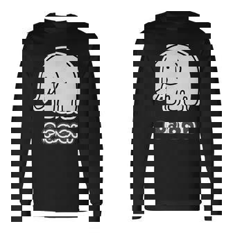 ぞうさん【Paoon】象【どうぶつフレンズ】かわいい 動物 キャラクター イラスト 長袖Tシャツ - Kawaiitshirt