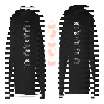 だるま 和柄 おもしろ 福 長袖Tシャツ - Kawaiitshirt