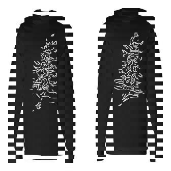 つぼみの葉サワーハイ420ギフト喫煙雑草大麻マリファナ 長袖Tシャツ - Kawaiitshirt