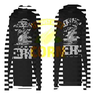 とうもろこし野菜 とうもろこし 長袖Tシャツ - Kawaiitshirt