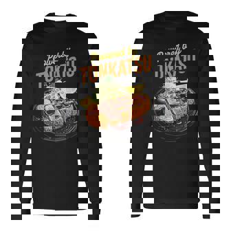 とんかつ かわいい 日本のとんかつ 日本 アニメ オタク お土産 長袖Tシャツ - Kawaiitshirt