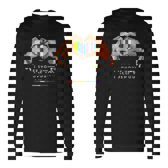 なるほど、愛してる、受け入れるよ、Lgbtqの味方プライド 長袖Tシャツ - Kawaiitshirt