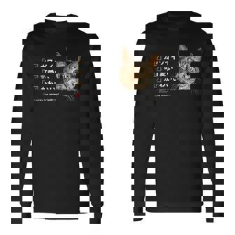 ねこ、かわいい 猫 キジトラ猫 鶉 うずら かわいい Cat 長袖Tシャツ - Kawaiitshirt