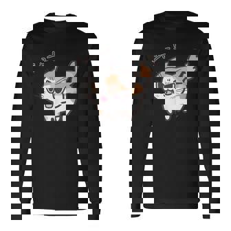 ねこシャーパステル三毛猫ver 長袖Tシャツ - Kawaiitshirt