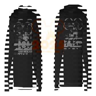 ねずみ 2025 新年あけましておめでとうございます 花火パーティー 2025 ファミリー 長袖Tシャツ - Kawaiitshirt