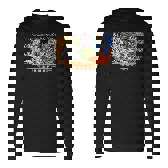 ねぶたデザイン タイガ 長袖Tシャツ - Kawaiitshirt