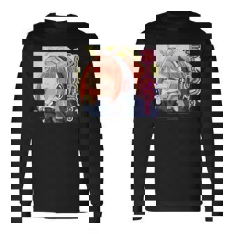 ひなビタスタンプ めう05「あーめう…」 長袖Tシャツ - Kawaiitshirt