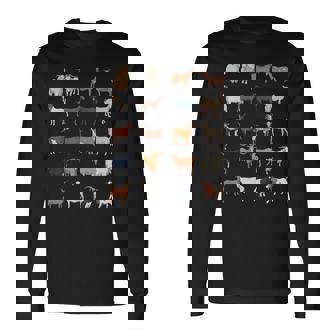 ふれあい動物園 たくさんのヤギ 長袖Tシャツ - Kawaiitshirt