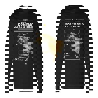 へそてんねこ、うずら 猫 へそ天 鶉 Cat 長袖Tシャツ - Kawaiitshirt