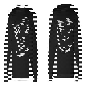 へのへのもへじ ネタ 面白いtシャツ 文字入り メンズ おもしろ 面白い 服 オリジナル おもしろグッズ 文字tシャツ 長袖Tシャツ - Kawaiitshirt