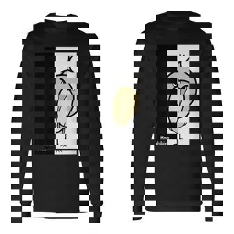 みんな大好きハシビロコウ 動かない鳥 ハシビ郎クラブt 動物園 鳥 おもしろ かわいい 両面プリント 長袖Tシャツ - Kawaiitshirt