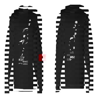 めだかイラスト入り 長袖Tシャツ - Kawaiitshirt