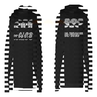 ゆるカワウソさん まるくん『ふぇいす』コツメカワウソ 長袖Tシャツ - Kawaiitshirt