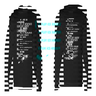 アイスホッケーデー 面白い アイスホッケー 長袖Tシャツ - Kawaiitshirt