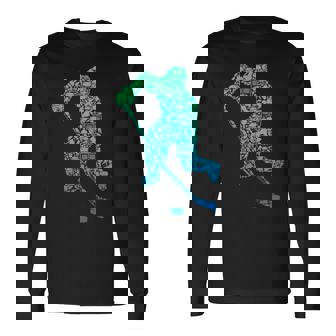 アイスホッケー選手ユースメンズキッズボーイズ 長袖tシャツ 長袖Tシャツ - Kawaiitshirt