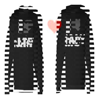 アイラブナンシー-ハート 長袖Tシャツ - Kawaiitshirt
