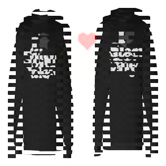 アイラブハートシリコンバレーv カリフォルニア 長袖Tシャツ - Kawaiitshirt