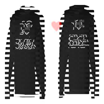 アイラブ・Saga 佐賀（I Love ハート）【47都道府県】ジモt ティ 地元 旅行 グッズ お土産 面白 長袖Tシャツ - Kawaiitshirt