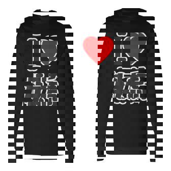 アイラブ・板橋（I Love ハート）板橋区 Big 大きな文字【23区】Jimo-T ジモティ 面白い 長袖Tシャツ - Kawaiitshirt