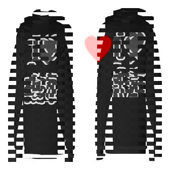 アイラブ・熱海（I Love ハート）【47都道府県・市区町村】ジモtティ 地元愛 お土産 グッズ 面白い 長袖Tシャツ - Kawaiitshirt