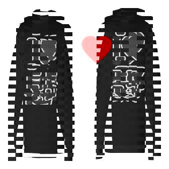 アイラブ・長野（I Love ハート）Big 大きな文字 ハート【47都道府県】ジモtティ 旅行お土産 面白 長袖Tシャツ - Kawaiitshirt