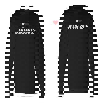 アイ・ハート・オーストラリア・シティ-アイ・ラブ・ブリスベン 長袖Tシャツ - Kawaiitshirt