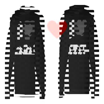 アイ・ラブ・アナル 長袖Tシャツ - Kawaiitshirt