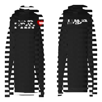 アイ・ラブ・パパ 長袖Tシャツ - Kawaiitshirt