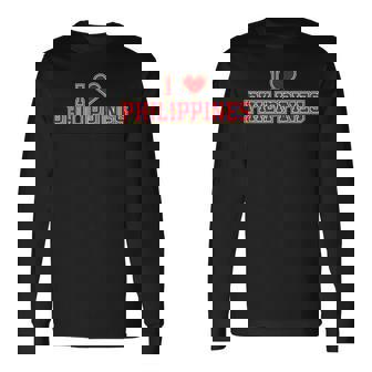 アイ・ラブ・フィリピン 長袖Tシャツ - Kawaiitshirt