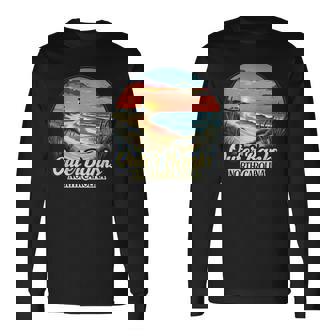 アウターバンクス ノースカロライナ コースタル サンセット ビーチ 灯台 長袖Tシャツ - Kawaiitshirt