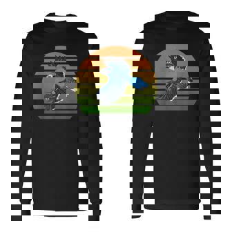 アオカケス 鳥 動物 図 バードウォッチング 贈り物 鳥類学者 生物学者 自然科学 長袖Tシャツ - Kawaiitshirt