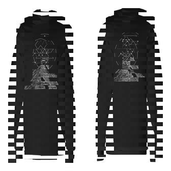 アステカ ピラミッド 古代マヤ文明 歴史神話 長袖Tシャツ - Kawaiitshirt