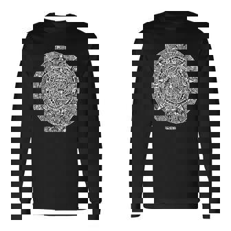 アステカまたはマヤ暦 長袖Tシャツ - Kawaiitshirt