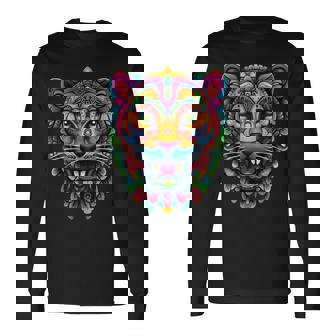 アステカ神 ジャガー ネイティブ メキシカン プライド ケツァルコアトル マヤ人 長袖Tシャツ - Kawaiitshirt