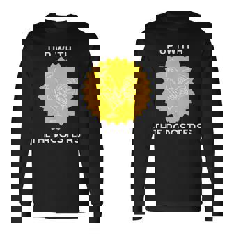 アップ・ウィズ・ザ・ルースターズ 長袖Tシャツ - Kawaiitshirt