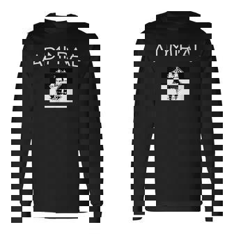 アドミラル ヴィンテージ レトロ 面白い 帆船 ギフト 長袖Tシャツ - Kawaiitshirt