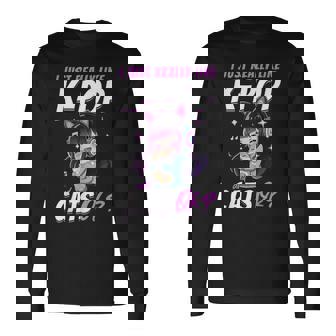 アニメ・猫 K-Pop 長袖Tシャツ - Kawaiitshirt