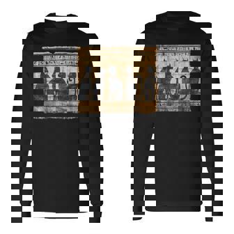 アヌビス 子猫 パピルス スクロール ピラミッド エジプトアート 猫 長袖Tシャツ - Kawaiitshirt