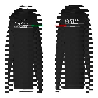 アプリリアチッタイタリアーナバンディエーライタリアマリエッタ 長袖Tシャツ - Kawaiitshirt