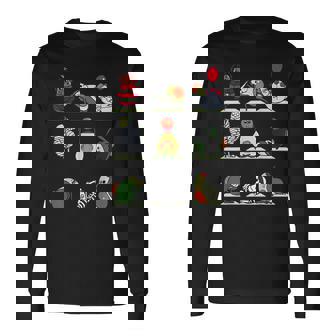 アボカド ヨガ ハロウィン モンスター 長袖Tシャツ - Kawaiitshirt