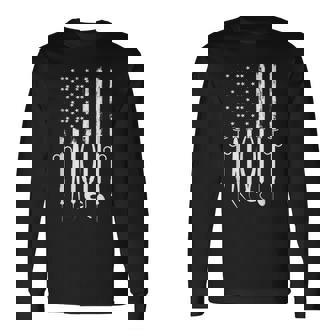 アメリカの旗 歯科技工士 道具 歯医者 アイテム 歯 長袖Tシャツ - Kawaiitshirt