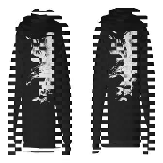 アメリカンイーグル ブラック ホワイト アメリカンパトリオット 長袖Tシャツ - Kawaiitshirt