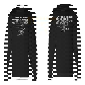 アメリカ軍 ウォーバード ヘリコプター スーパースタリオン 長袖Tシャツ - Kawaiitshirt