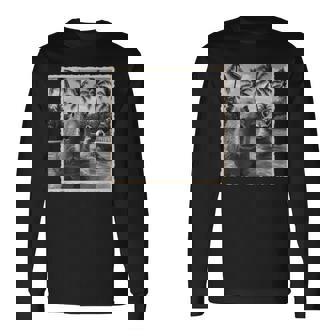 アライグマとカピバラ自撮り 長袖Tシャツ - Kawaiitshirt