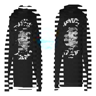 アラスカの魚アラスカの野生の鮭のお土産釣りアラスカ 長袖Tシャツ - Kawaiitshirt